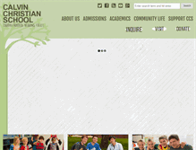 Tablet Screenshot of calvinchristian.org